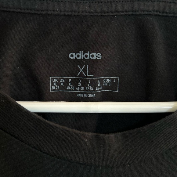 Women's Adidas Black and Camo Short Sleeve Shirt - Picture 3 of 3